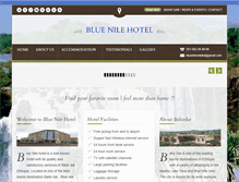 Tablet Screenshot of bluenilehotel.com
